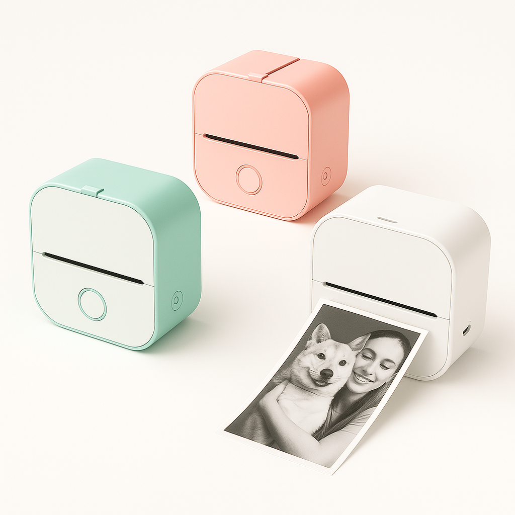 MINI POCKET PRINTER (BLUETOOTH, THERMAL PRINTER)