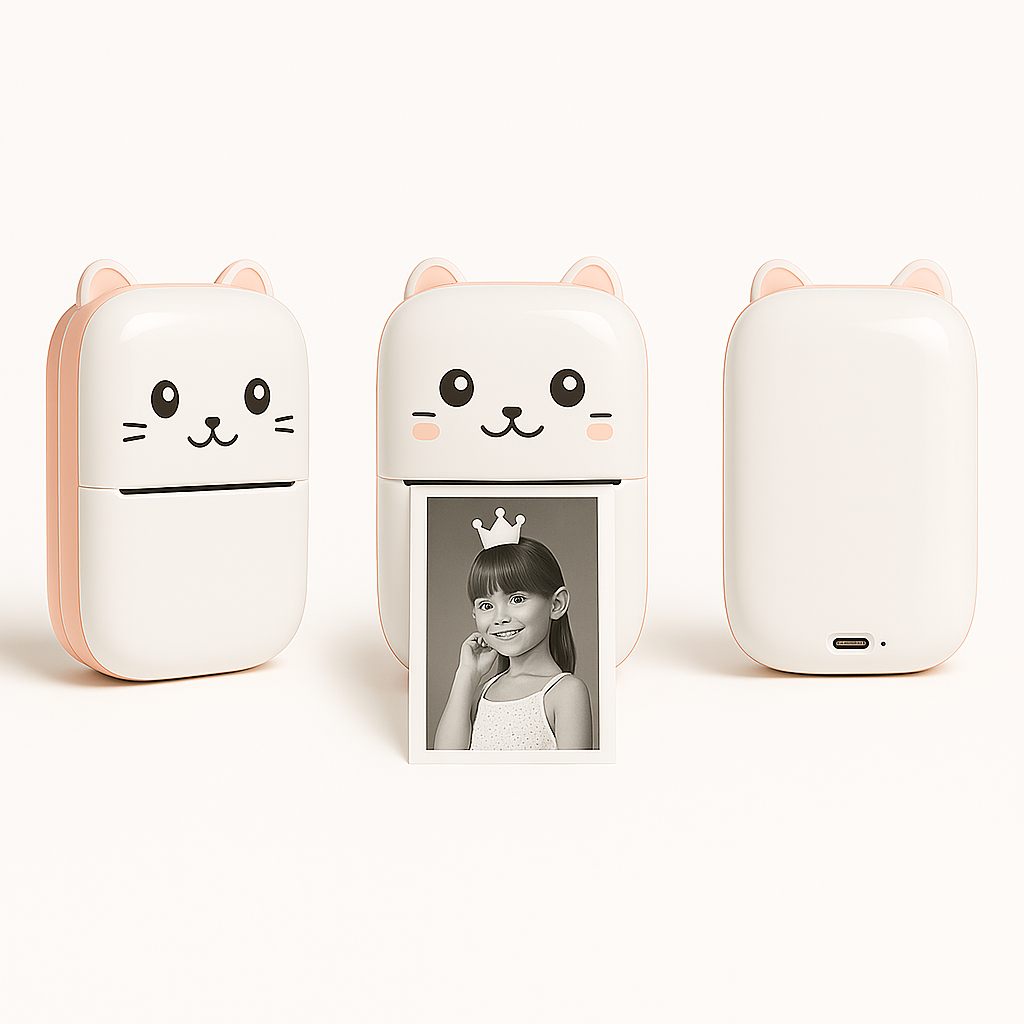 MINI POCKET PRINTER (BLUETOOTH, THERMAL PRINTER)