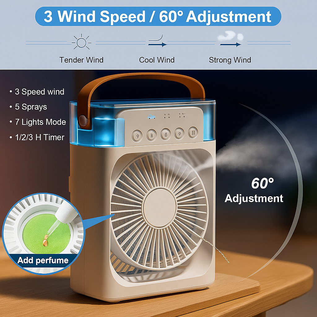 Portable Mini Cooler Rechargeable Air Conditioner