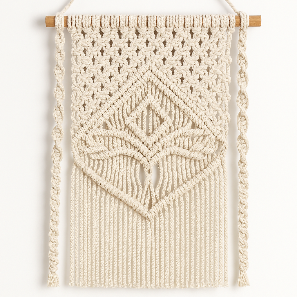 Handmade Macrame Wall Hanging Shelf