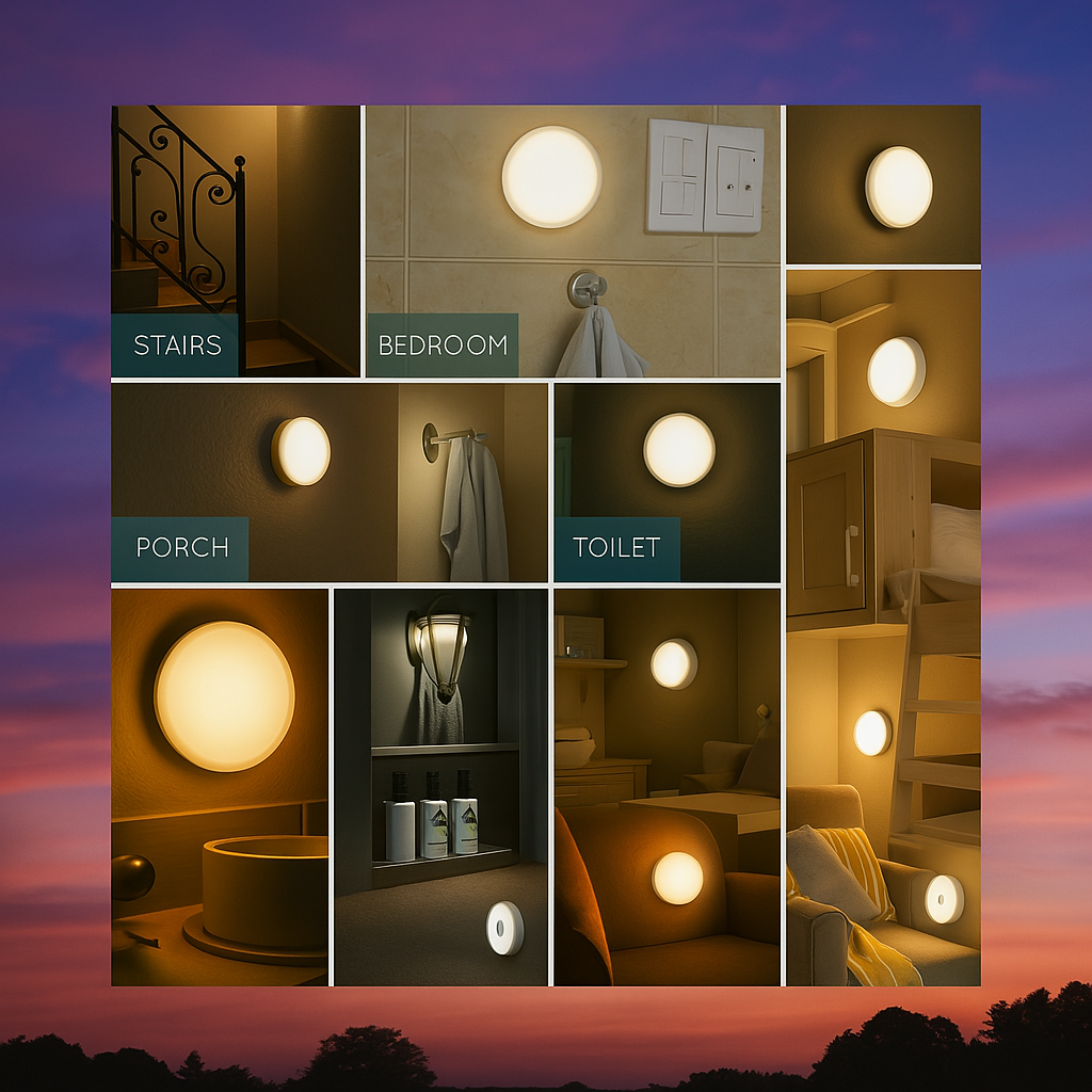 Motion Sensor Light for Home with USB Charging Wireless Self Adhesive LED (White)