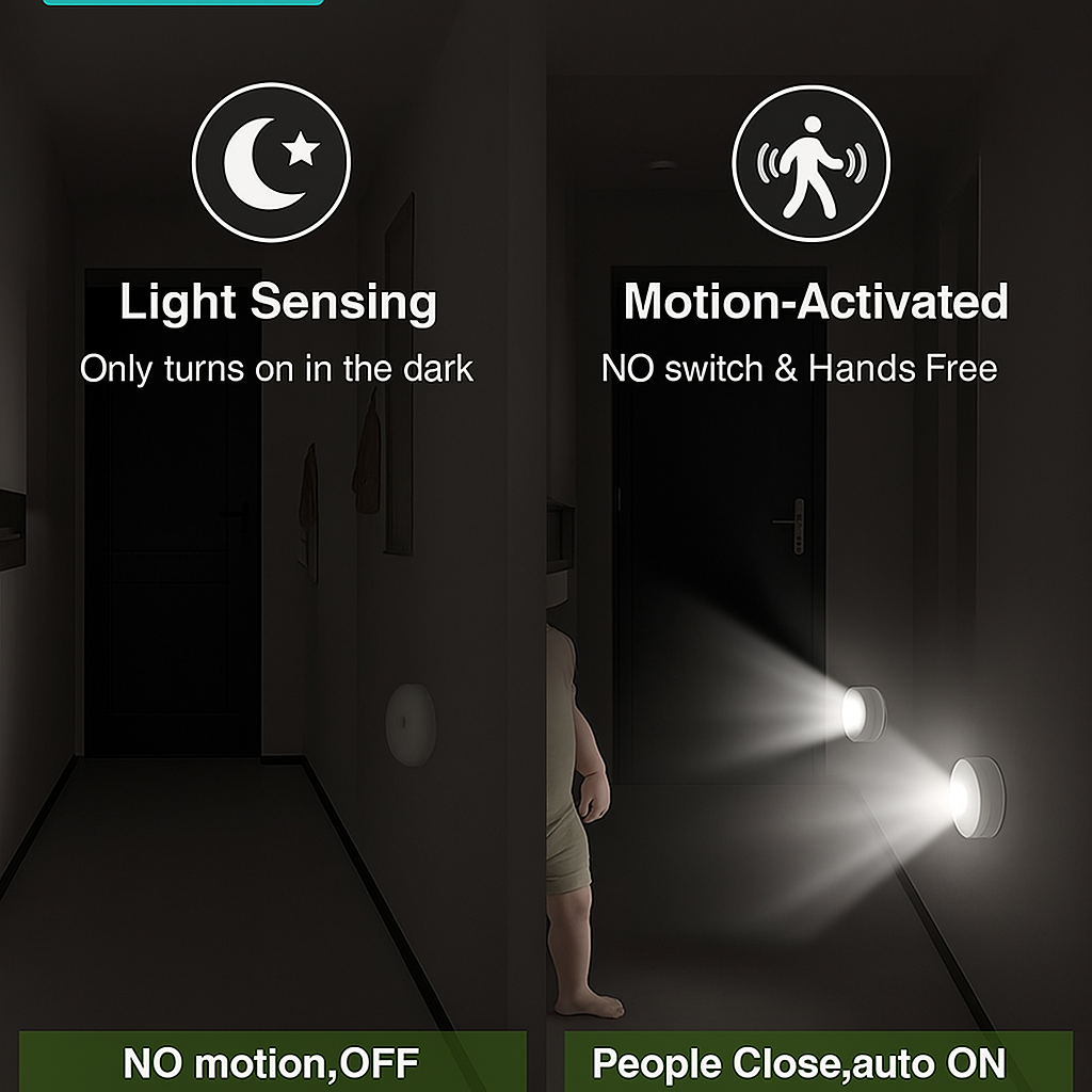 Motion Sensor Light for Home with USB Charging Wireless Self Adhesive LED (White)