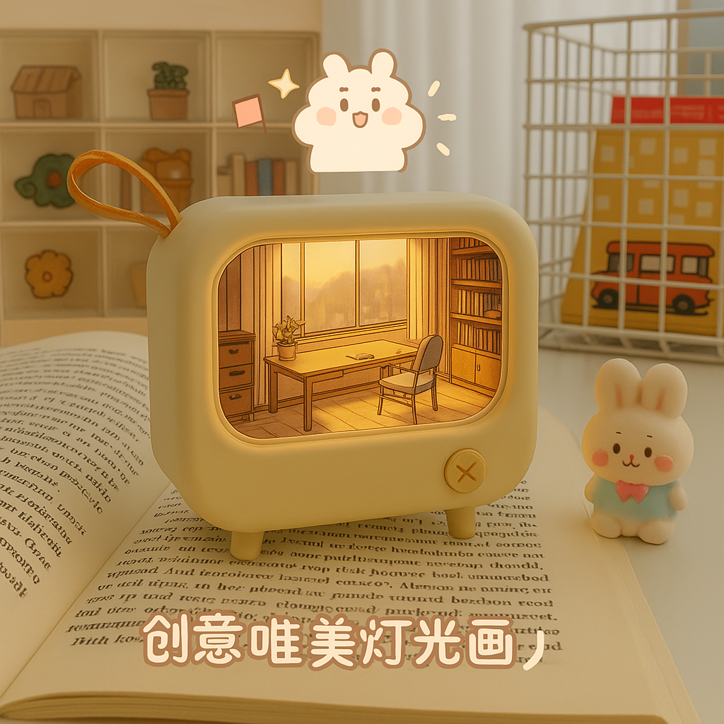 Bedroom small night light, warm atmosphere light.