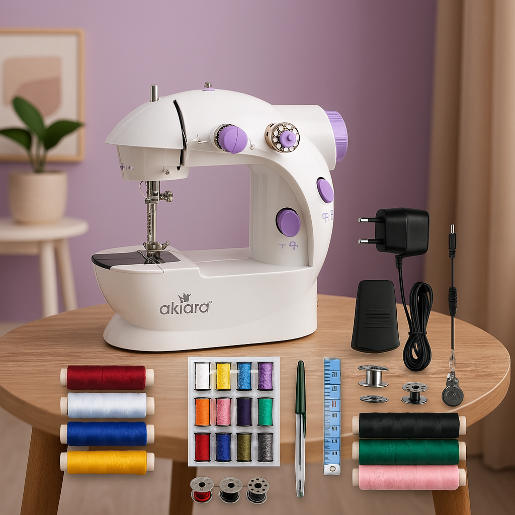 MINI SEWING MACHINE WITH EXTENTION TABLE (FREE SEWING KIT WIRTH 499)