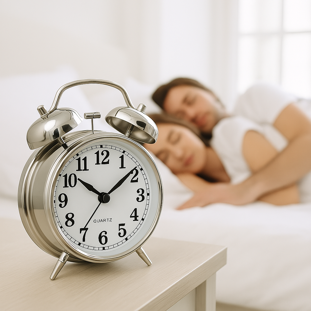 Twin Bell Silver Clock Table Alarm Clock