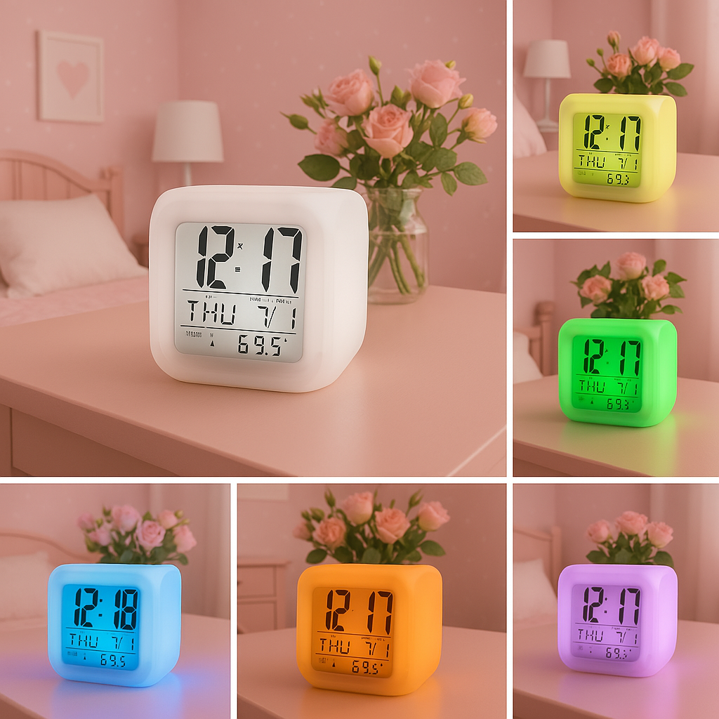 RGB DIGITAL SNOOZE ALARM CLOCK