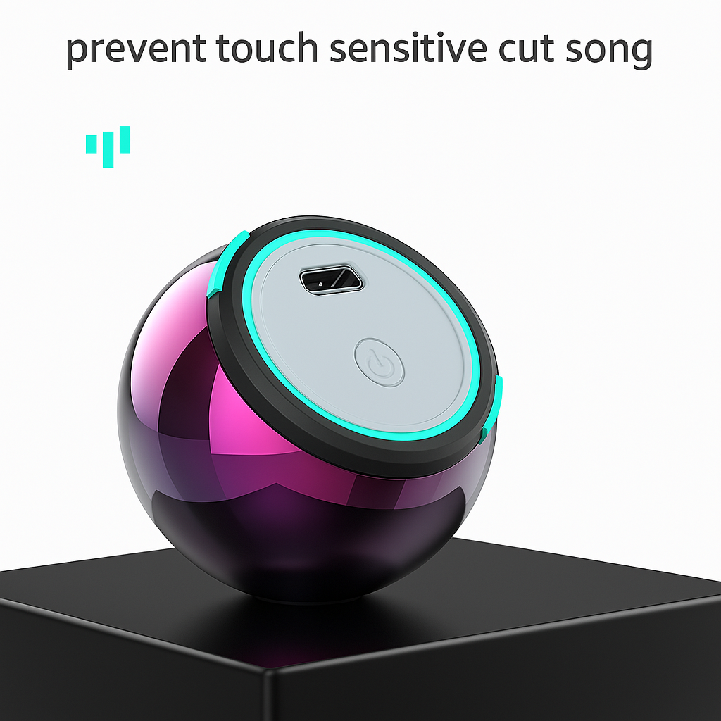 Mini Electroplating Round Steel Speaker