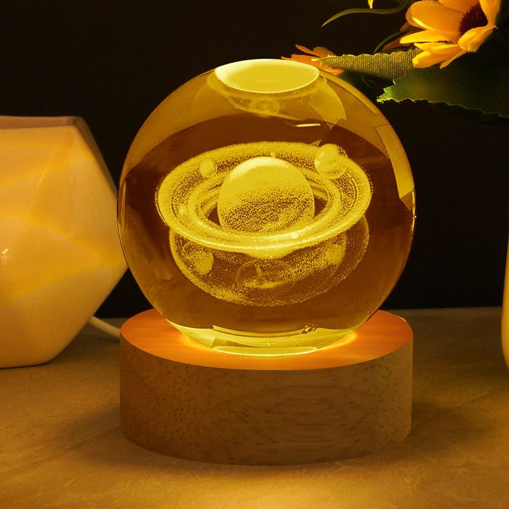 Astronomy Glass Lamp 3D Ball (NIGHT LAMP FOR ROOMS)