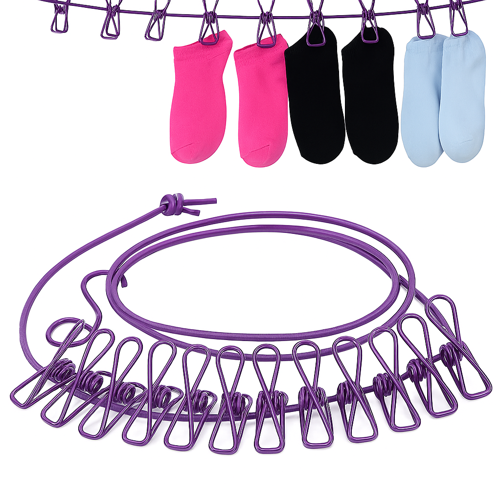 Multicolor Cloth Rope (Pack Of 2) for Cloth Drying