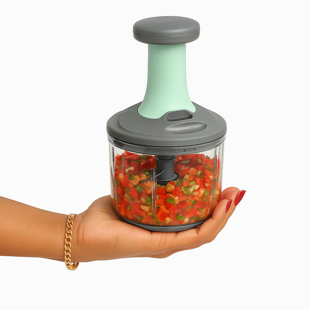 Manual Hand Press Push Chopper – 650ML