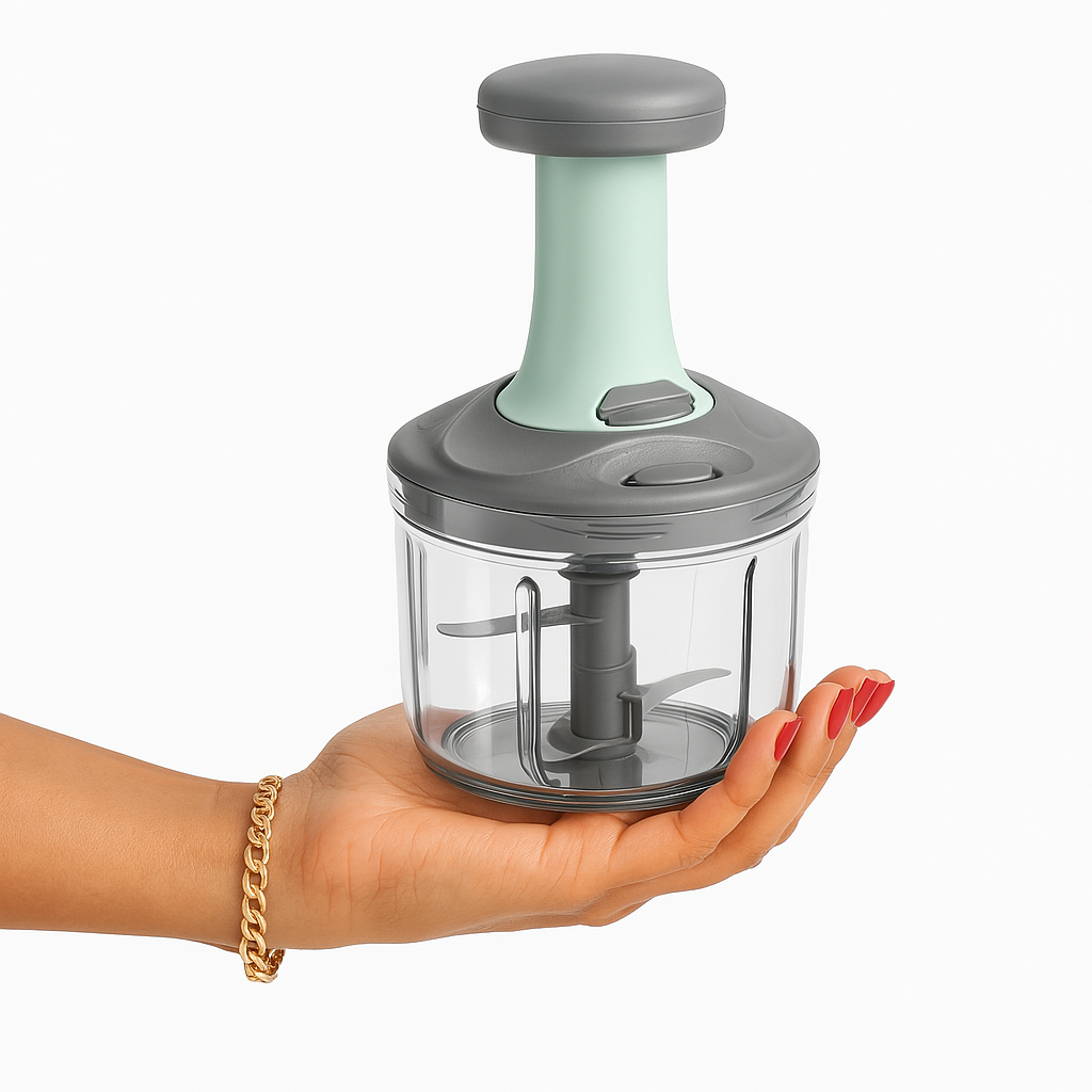 Manual Hand Press Push Chopper – 650ML